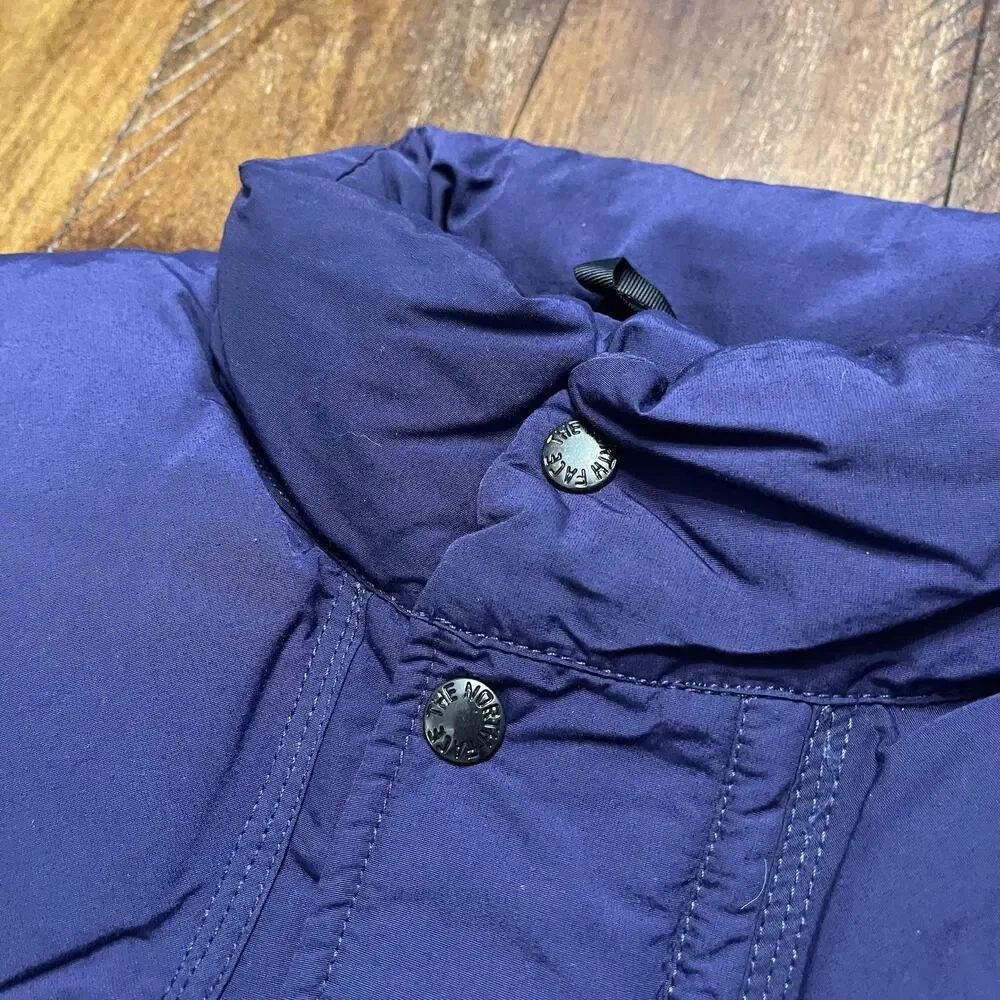 The North Face Vest Mens Medium Deep Purple Goose Down Puffer Insulated Nylon